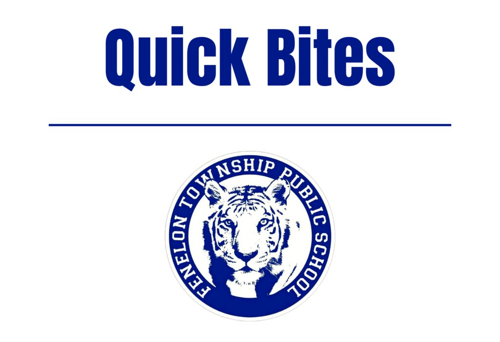Fenelon Township Public School - Quick Bites website graphic